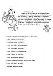 English Worksheet: it is about daily routines