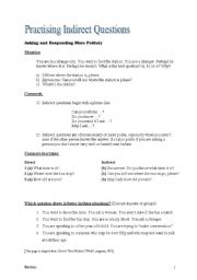 English Worksheet: Indirect Questions (Asking More Politely) + Exercises