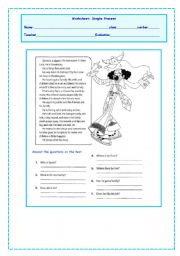 English Worksheet: reading_simple_present