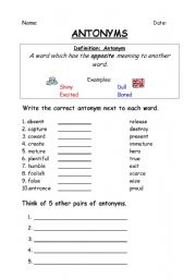 Antonyms