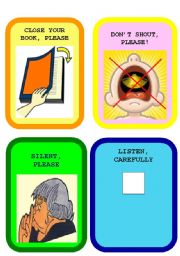 CLASSROOM LANGUAGE FLASHCARDS SET 2