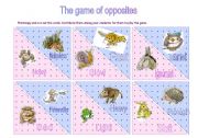 English Worksheet: The game of opposites (2/2)