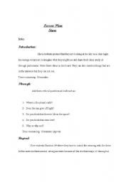 English worksheet: Lesson plan stars