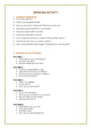 English Worksheet: SPEAKING SET