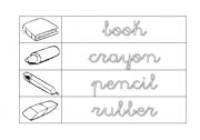 English Worksheet: Pencilcase stuff