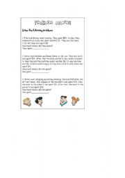 English Worksheet: Flinstones problem solving