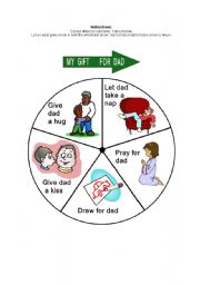 English Worksheet: Dads day wheel