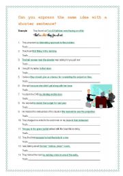 Relative Clauses - paraphrase