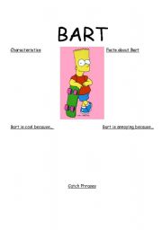 English Worksheet: character profile