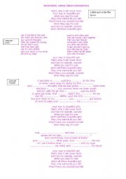 English worksheet: Song: BEAUTIFUL GIRLS SEAN KINGSTON