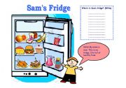 English Worksheet: Sams Fridge