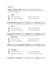 English Worksheet: Find the celebrity