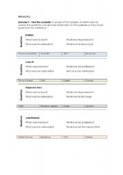 English worksheet: Find the celebrity