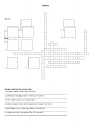 English worksheet: chores