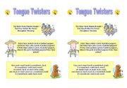 English Worksheet: Tongue Twisters