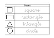 English Worksheet: Shapes