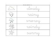 English Worksheet: Whats the weather like?