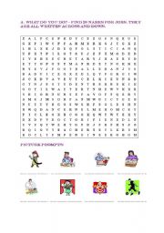 English Worksheet: Jobs - wordsearch2