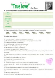 English Worksheet: True love by Isaac Asimov 