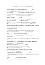 English worksheet: News vocabulary (Book: Oxford English in Context 1)