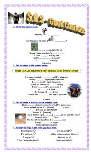 English Worksheet: S.O.S - Good Charlotte