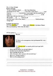 English Worksheet: spanglish, part 2