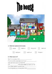 English Worksheet: Parts of the house