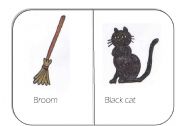 Halloween flashcards for young learners (sheet 1)