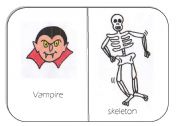 English Worksheet: Haloween flashcards for young learners (sheet 4)