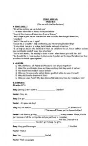 English Worksheet: VIDEO SESSION 