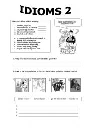 English Worksheet: Idioms 2