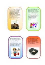 English Worksheet: advice cards part2
