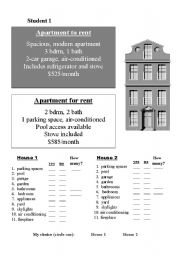 English Worksheet: Housin Ads Jigsaw