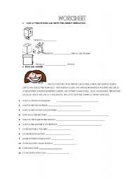 English worksheet: WORKSHEET