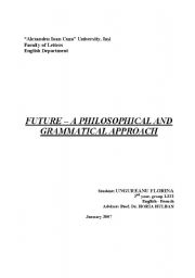 English Worksheet: Future - a grammatical and philosophical approach
