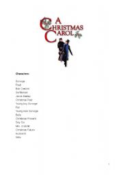 English Worksheet: A Christmas Carol - play script