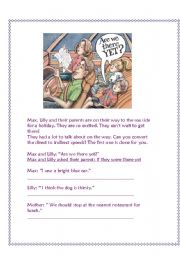 English worksheet: The Flanders family