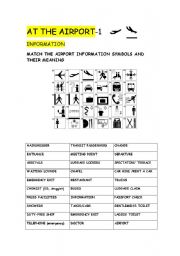 English Worksheet: AIRPORT -1 (INFORMATION)