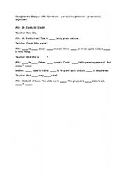 English worksheet: Pronouns