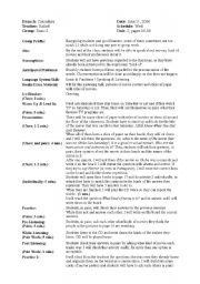 English Worksheet: Conversation about Movies and their Kinds Lesson Plan