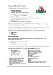 English Worksheet: How to make a presentation