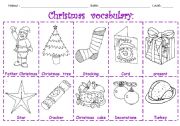 CHRISTMAS VOCABULARY