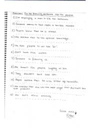 English worksheet: passive voice