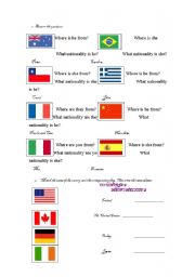 Countries and Nationalities 1
