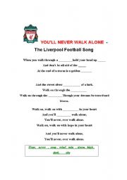 English Worksheet: Youll never walk alone - The Liverpool Football song