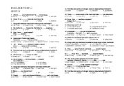 English Worksheet: 6th classes test