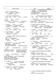 English Worksheet: vocabulary test