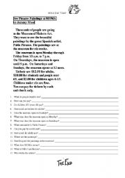 English worksheet: reading time