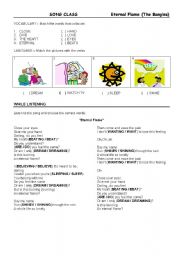 English Worksheet: Song for Entertainment and new Vocabulary
