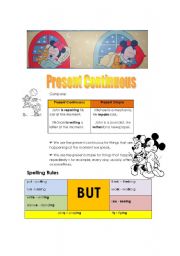 English Worksheet: Present Continuous